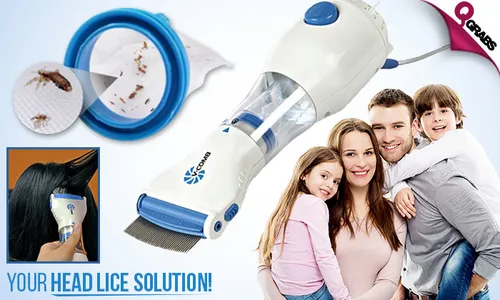 Licetec V-Comb Electric Lice Remover + Capture Filter Box!